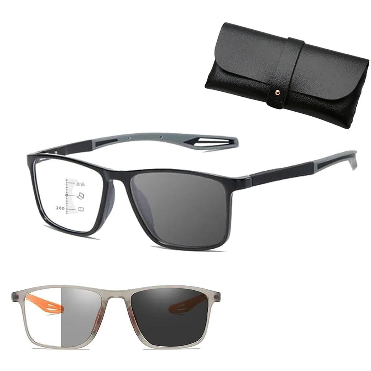 Generisch Autofokus Brille Mit Selbsteinstellung, Intelligente Zoom Brille Automatische Fokuseinstellung, Ultraleichte Und Bequeme Anti-Blaulicht-𝐁𝐫𝐢𝐥𝐥𝐞 Für Presbyopie Für Nah Und Fern