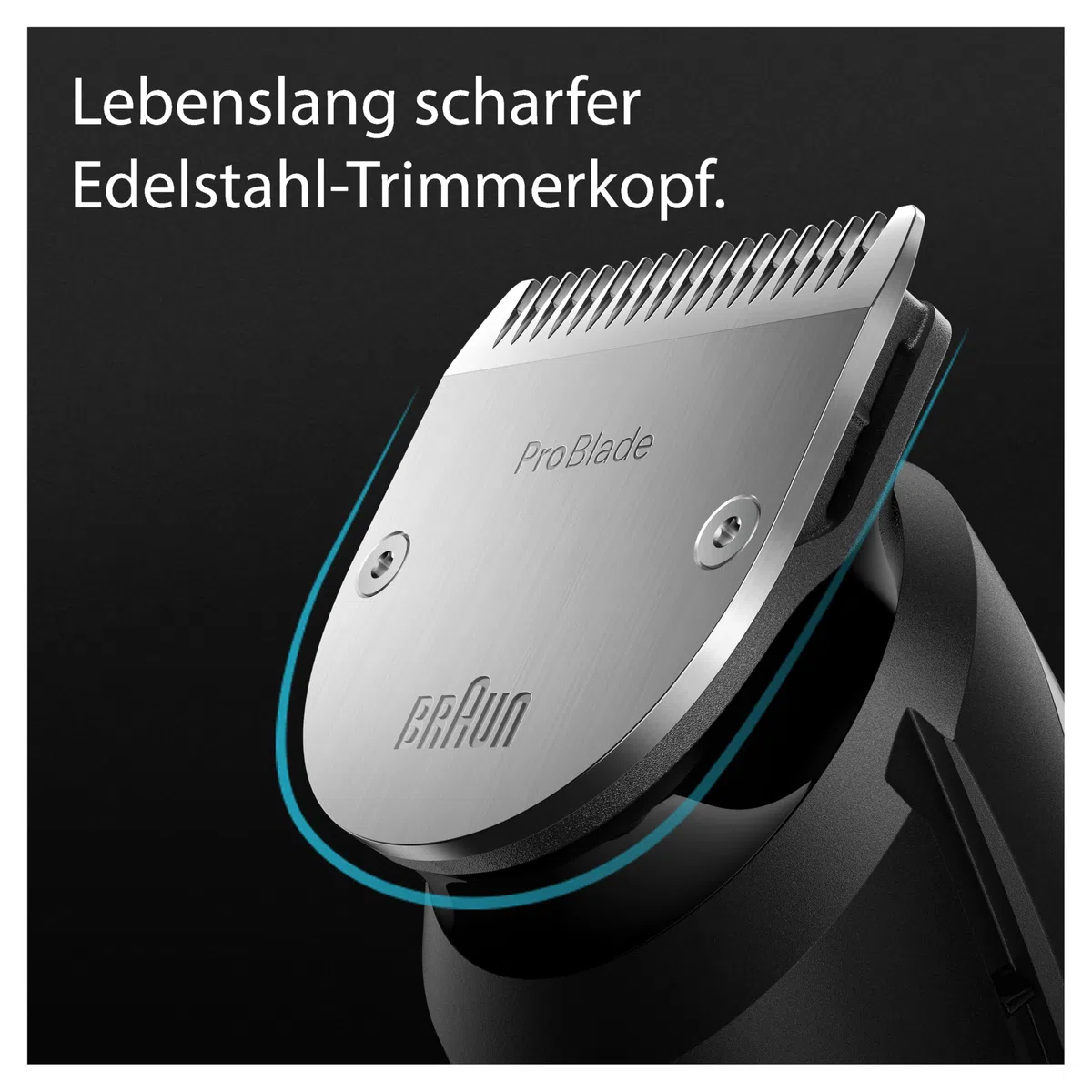 Braun All-In-One Trimmer-Set 7, 16-in-1 Multigroom, Barttrimmer, Nasenhaartrimmer, Haarschneidemaschine für Gesicht, Kopf und Körper, 100 Min Akku, 14 Längen (3–21 mm), Wasserdicht, MGK7491, Schwarz