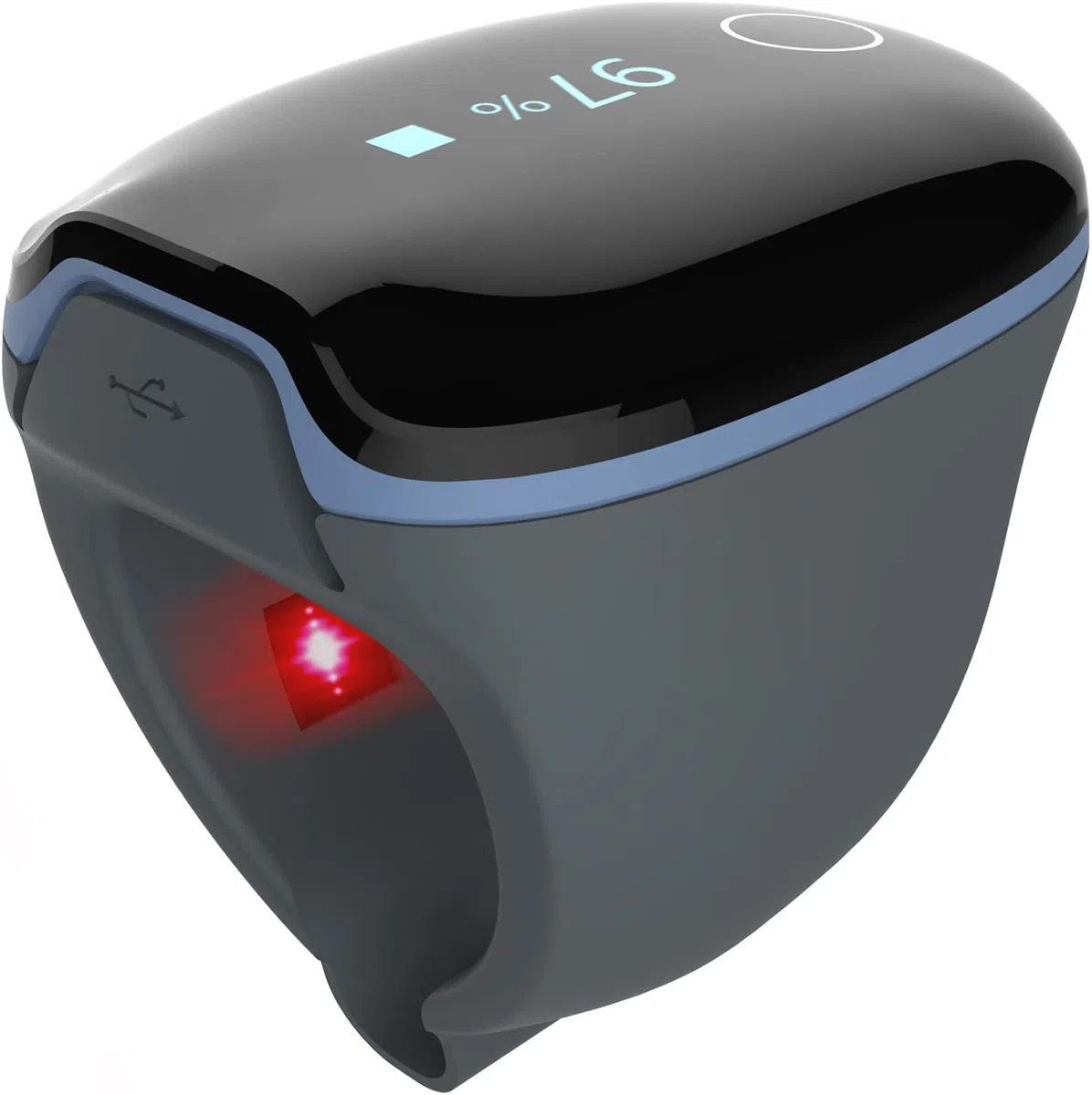 O2 Ring Pulsoximeter – SpO2-Schlafmonitor in Ringform mit Vibrationsalarm, kontinuierlicher Nachtaufzeichnung, App-Auswertung für iOS/Android, komfortabler Sauerstoff- & Pulsmesser