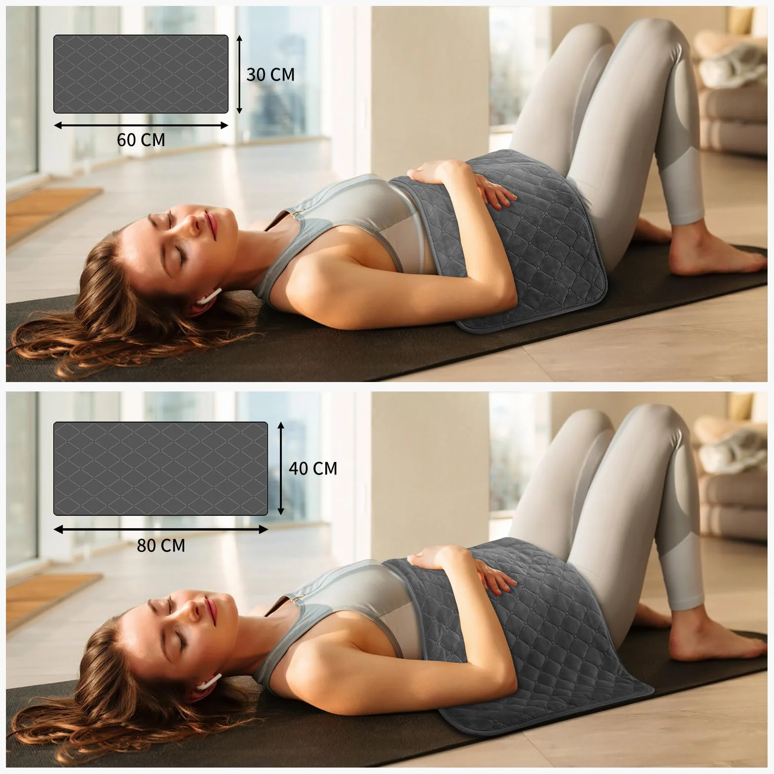 Heizkissen mit Abschaltautomatik, Schnell Tiefenwärme Elektrische Wärmekissen mit Extra weiches Flanell für Rücken Nacken Schulter Bauch Machine Washable