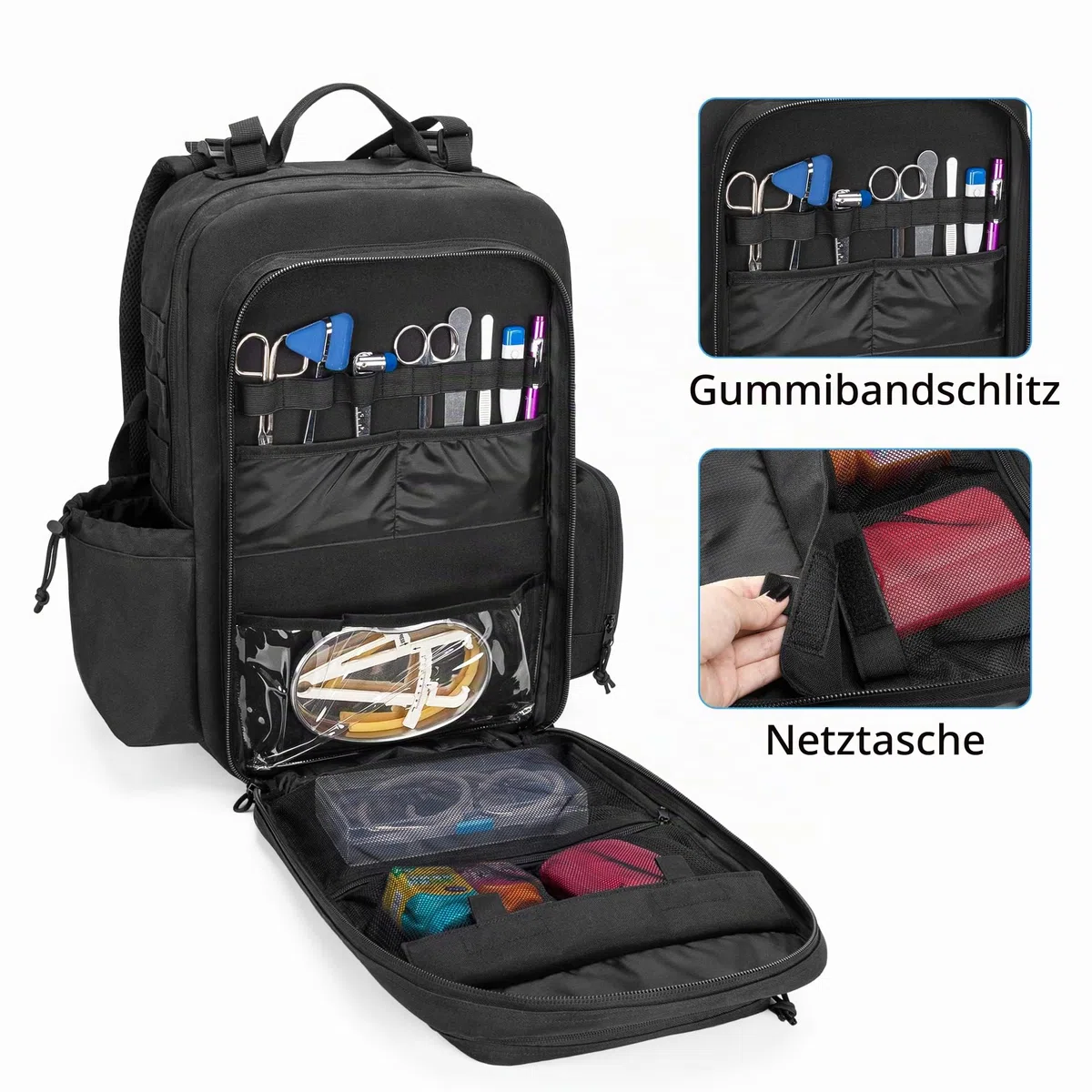 Damero Taktischer Medizinischer Rucksack mit Y Riemen Schnalle, Outdoor Taktischer Bundeswehr Rucksäcke Assault Survival Tactical Backpack