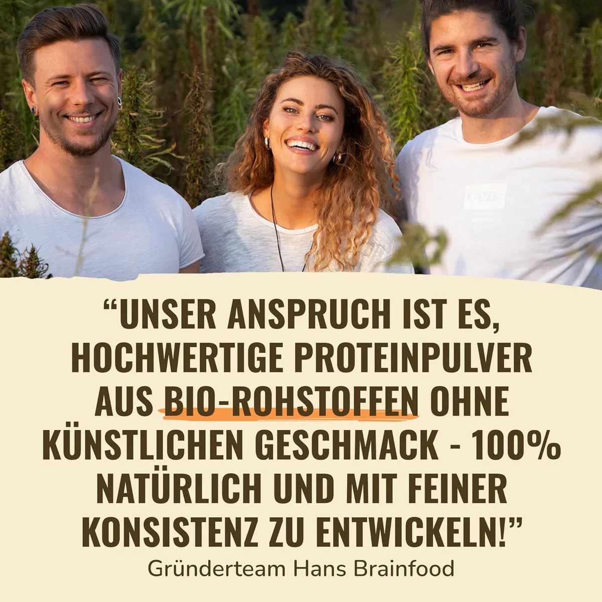 HANS Brainfood Veganes Proteinpulver Schoko - Bio Zertifiziert aus Bayern – 70% fermentiertes Erbsenprotein ohne Süßungsmittel, cremig & gut löslich – Protein Pulver vegan (3000g)