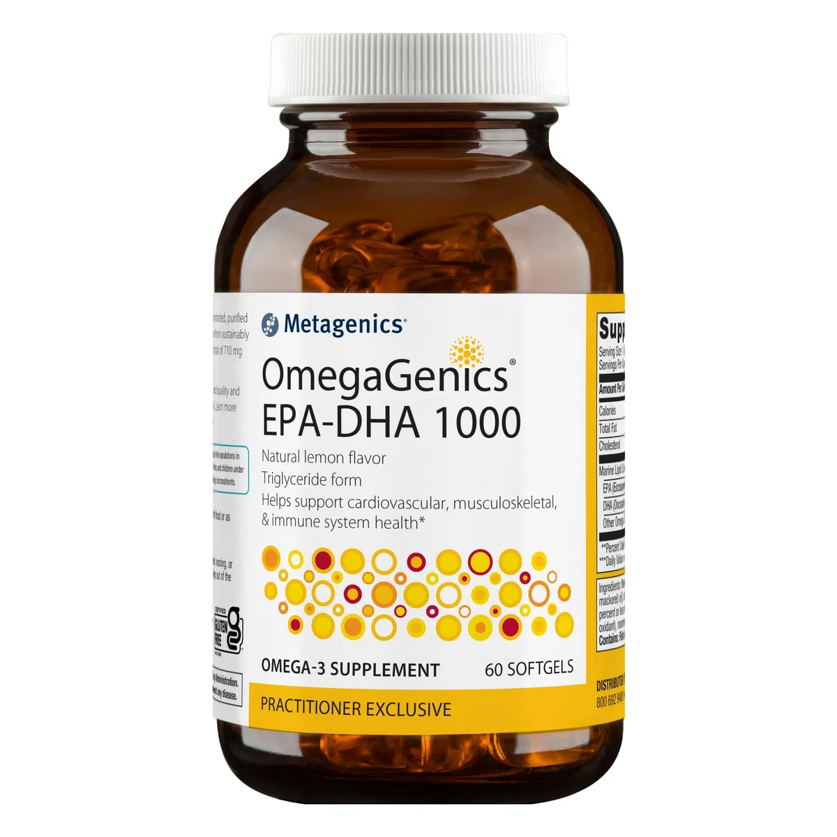 Metagenics OmegaGenics EPA-DHA 1000 Dietary Supplement, 60 Count