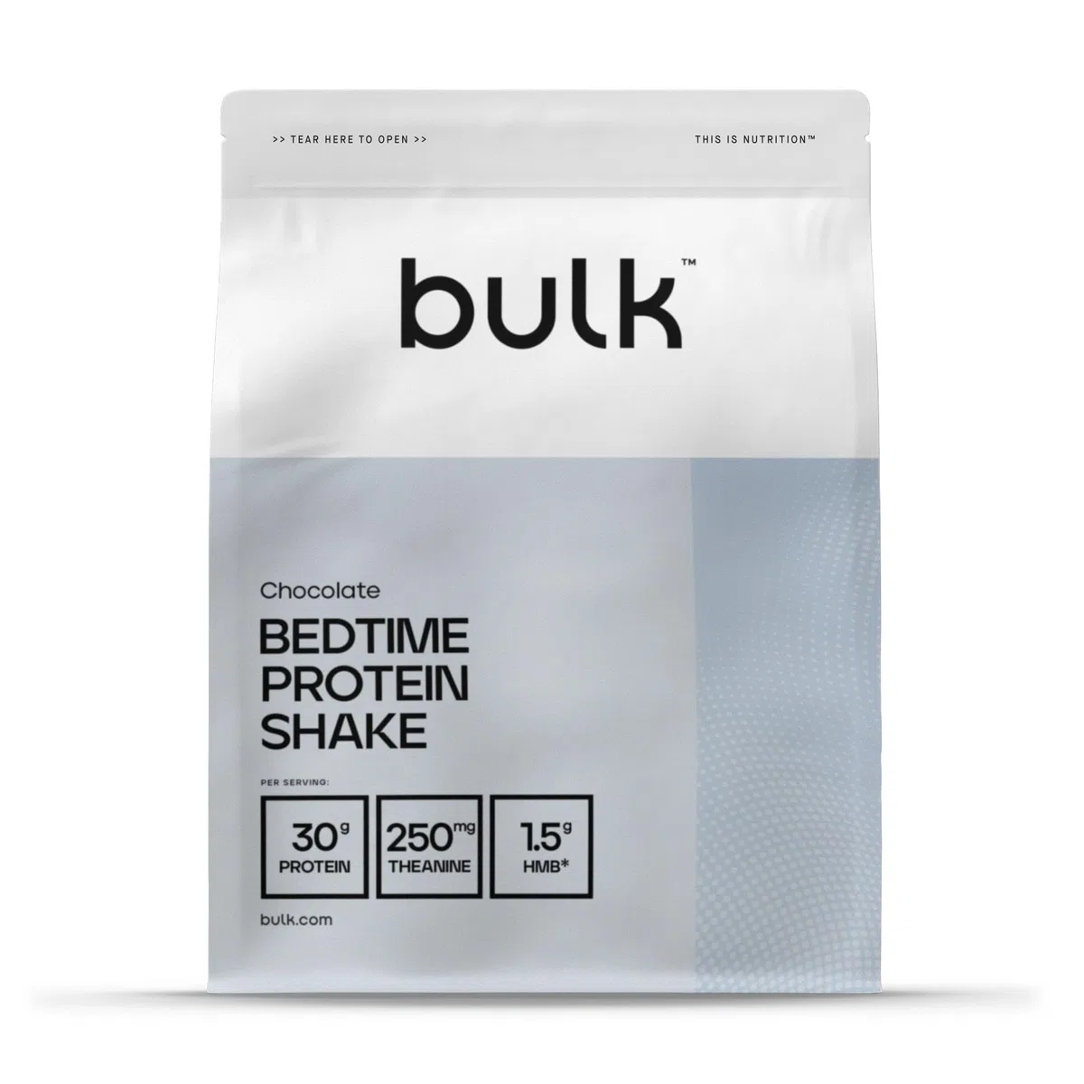 Bulk Bedtime Protein Shake, Proteinpulver aus mizellarem Kasein, Casein Protein Pulver, Eiweißpulver, Schokolade, 2,5 kg