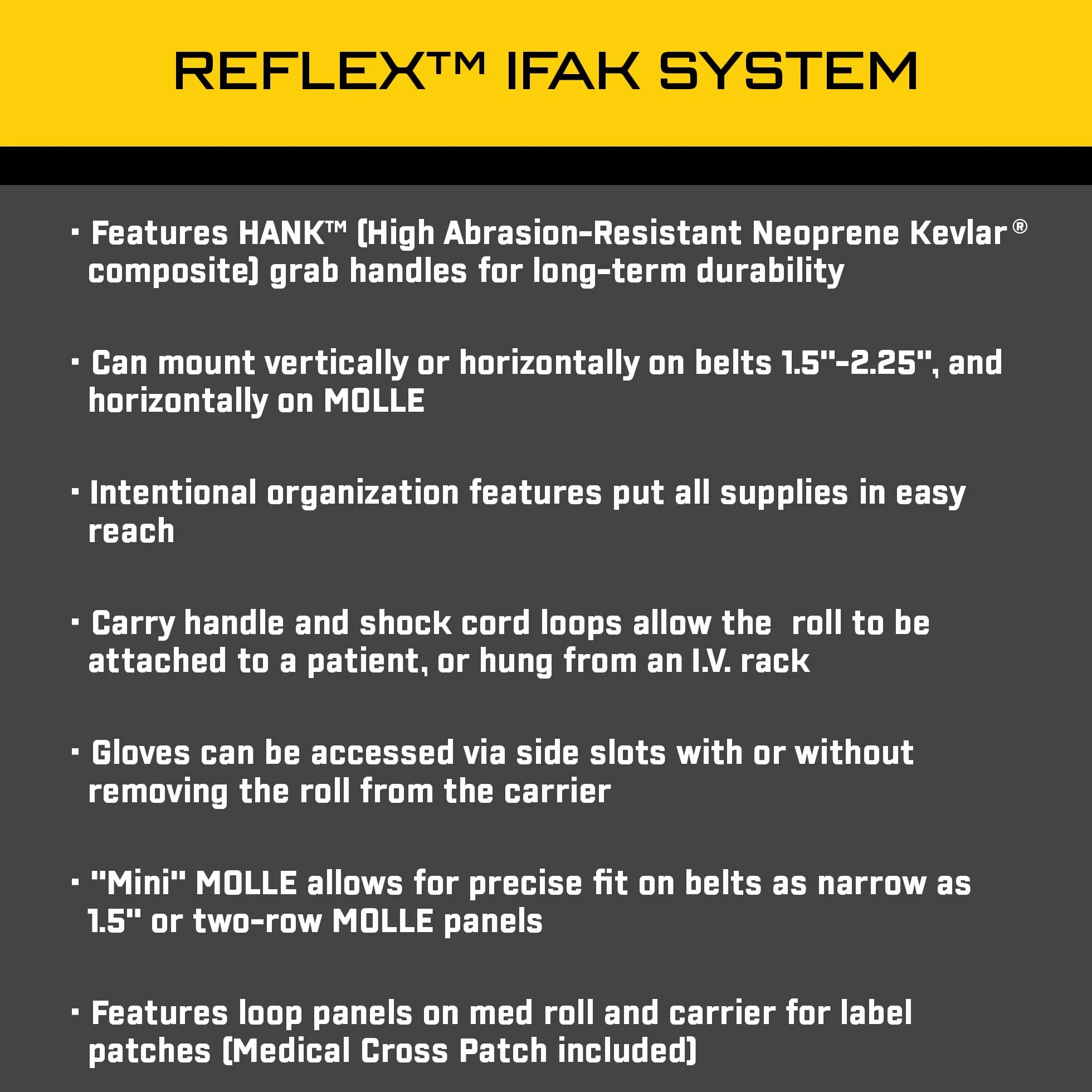 High Speed Gear – Reflex IFAK System, Polizeiausrüstung & Militärausrüstung, medizinische MOLLE-Tasche für Profis (Coyote Brown)