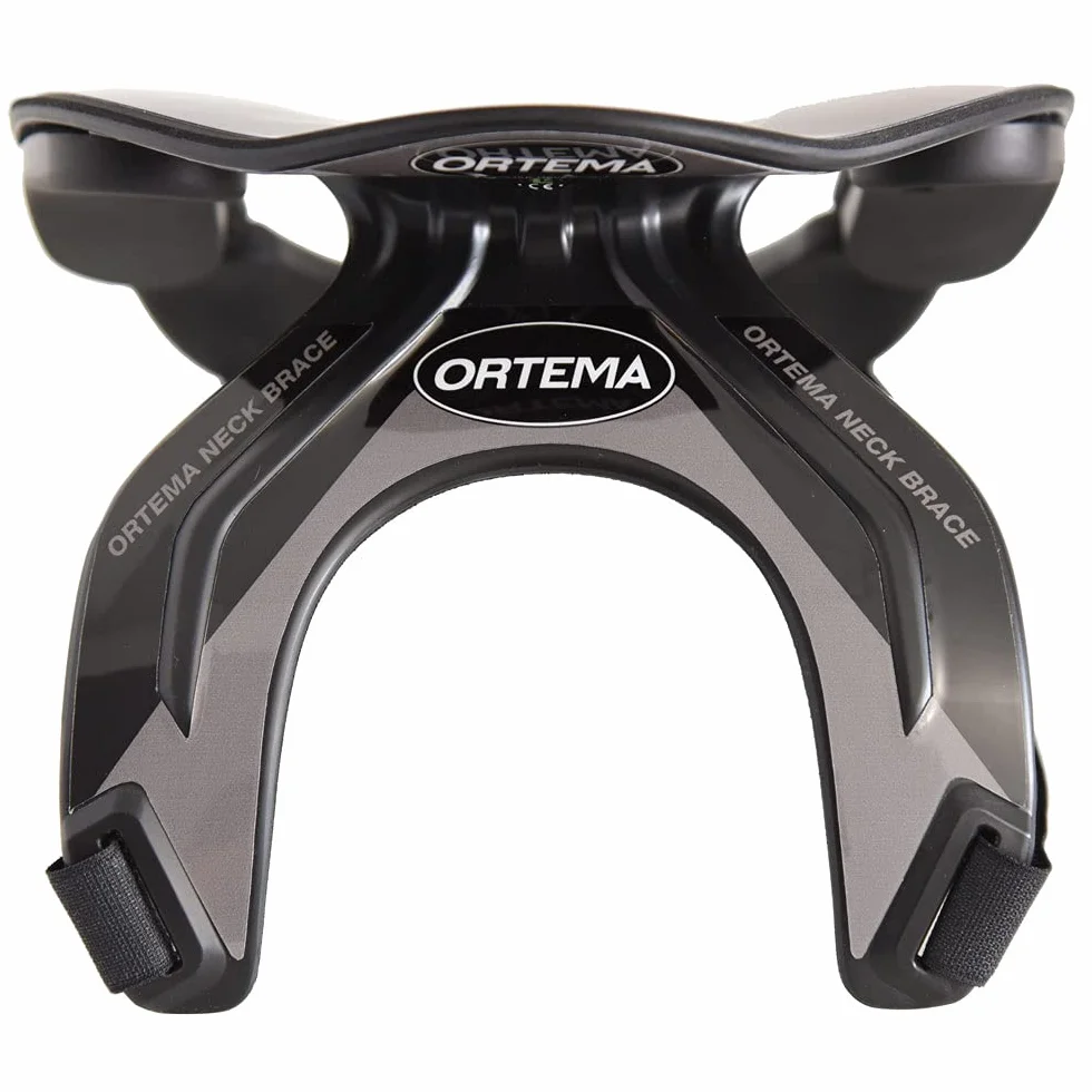 ORTEMA ONB Neck Brace (Gr.XL schwarz) Design K4 - Nackenschutz - aus Hochleistungskunststoff und mit Sicherheits-Schnellverschluss