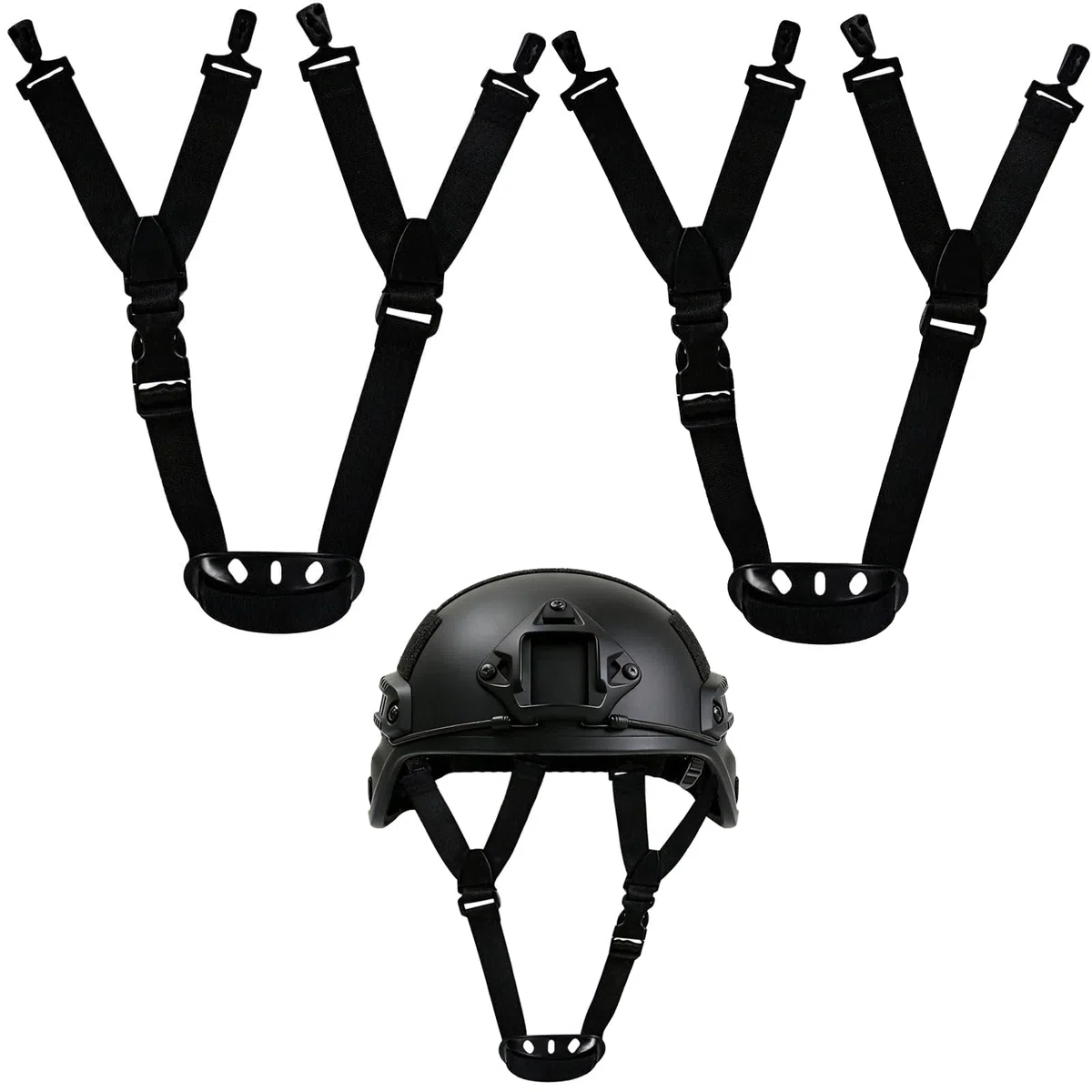 Universeller Schutzhelm Kinnriemen,2 PCS Sicherheitshelm Kinnriemen Elastischer Kinnriemen Bauhelm Kinnriemen Chin Protection Abnehmbarer Kinnriemen Helm Zubehör für Unteren Kiefer Helms