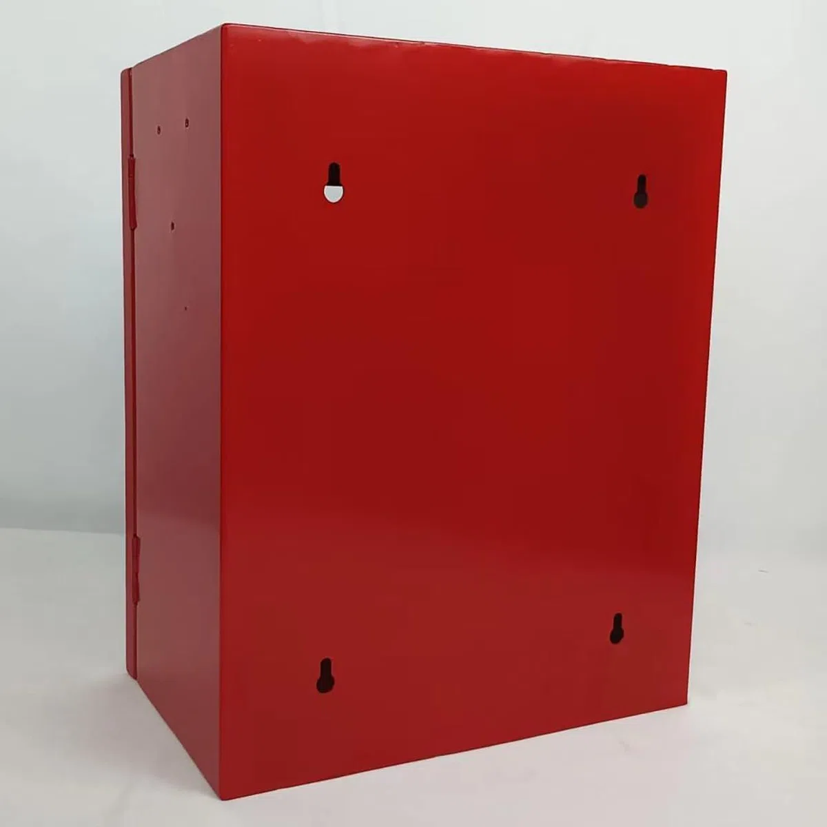 Universeller AED-Schrank – Wandmontage für Erste-Hilfe- und Notfallausrüstung – robuste rote Metallbox für AED-Defibrillator oder Rettungsausrüstung – Wandfeste Aluminiumbox – Innenbereich, kein Alarm