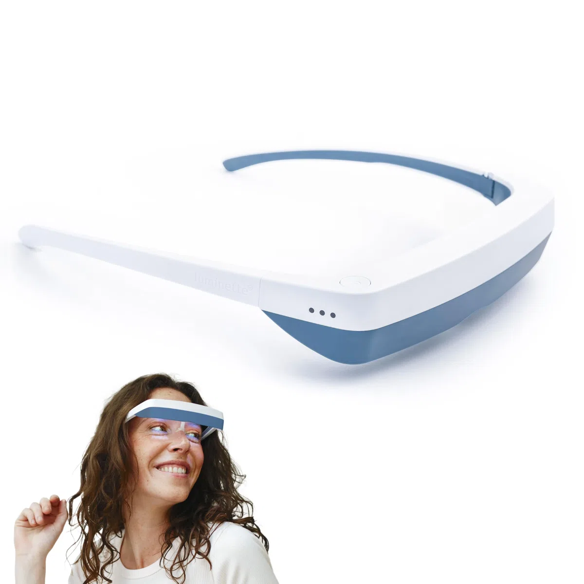 Luminette 3 Lichttherapie Brille – Tragbare Tageslichtlampe gegen Schlafprobleme, Winterdepression, Jetlag – Natürliche Sonnenlicht Therapie – 300.000+ zufriedene Nutzer