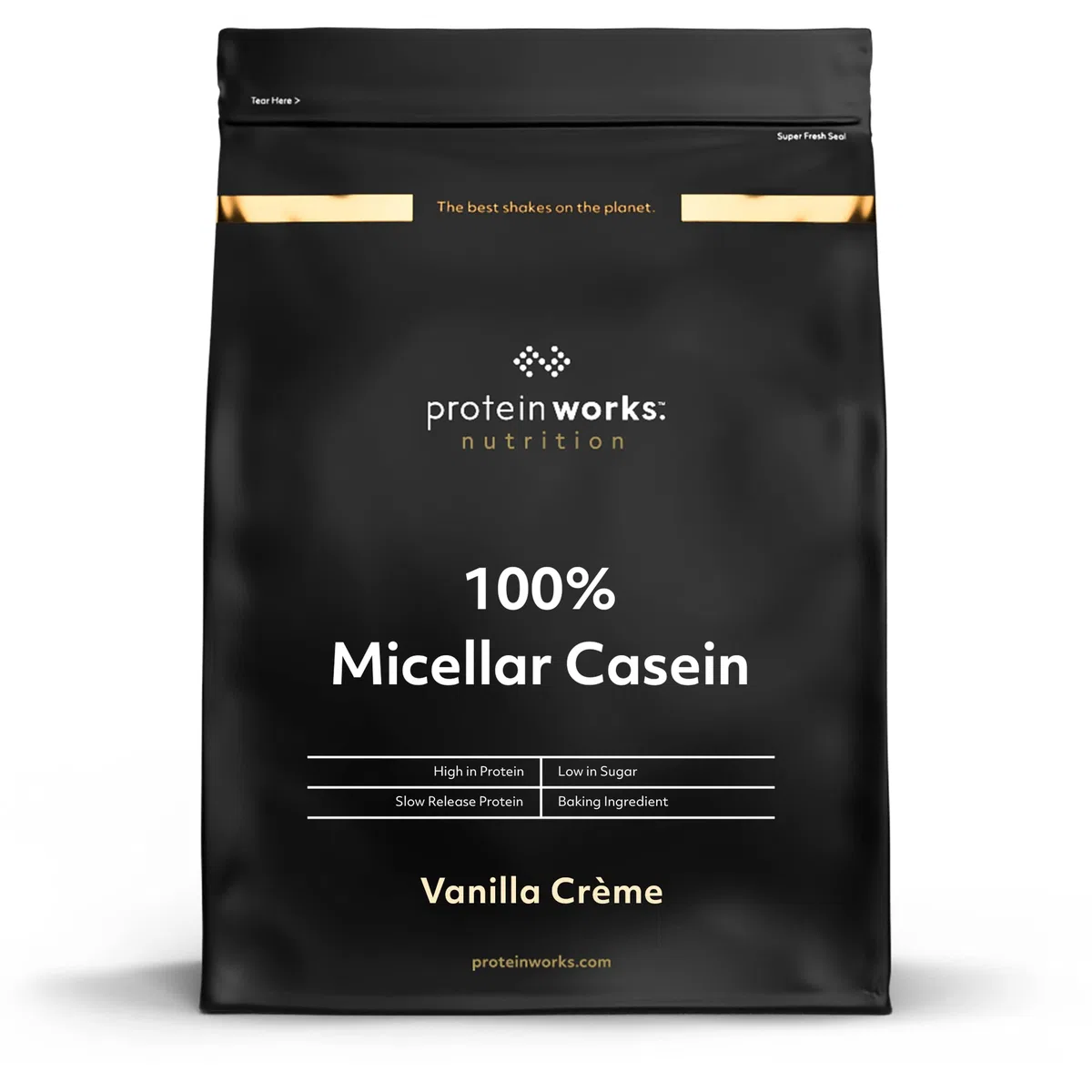 THE PROTEIN WORKS 100% Micellar Casein, Vanillecreme, 500g