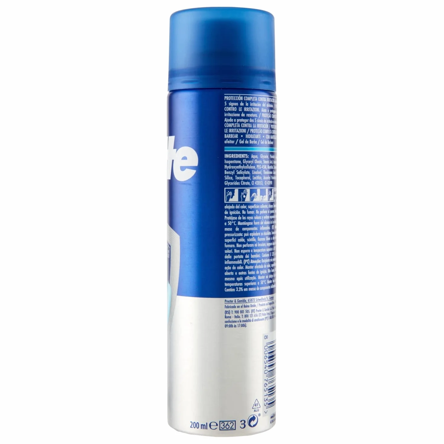 Gillette Series Feuchtigkeitsspendendes Rasiergel mit Kakaobutter für Herrenrasierer, 200 ml