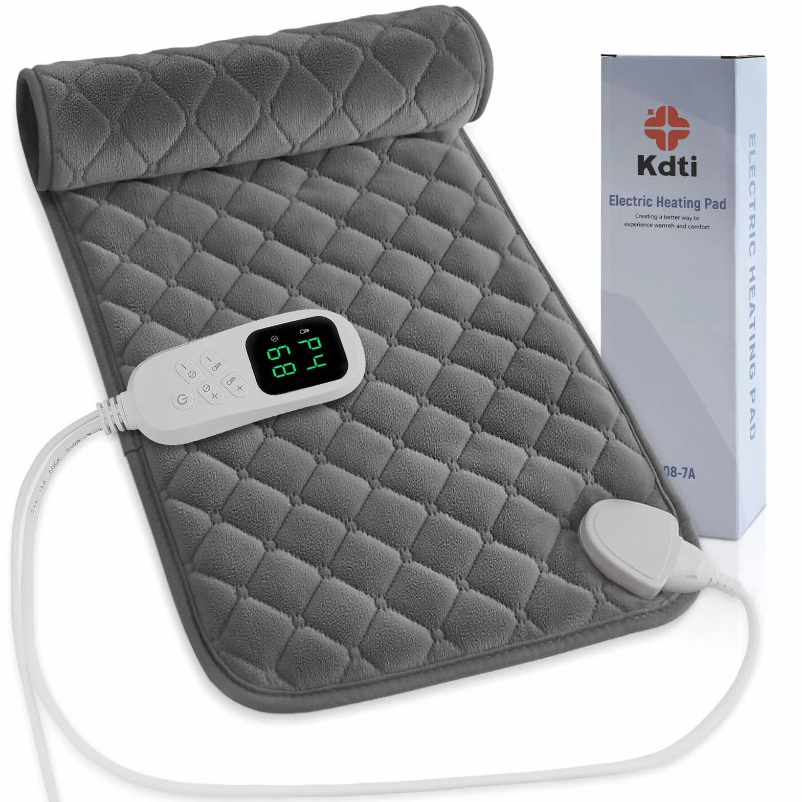 Heizkissen mit Abschaltautomatik, Schnell Tiefenwärme Elektrische Wärmekissen mit Extra weiches Flanell für Rücken Nacken Schulter Bauch Machine Washable