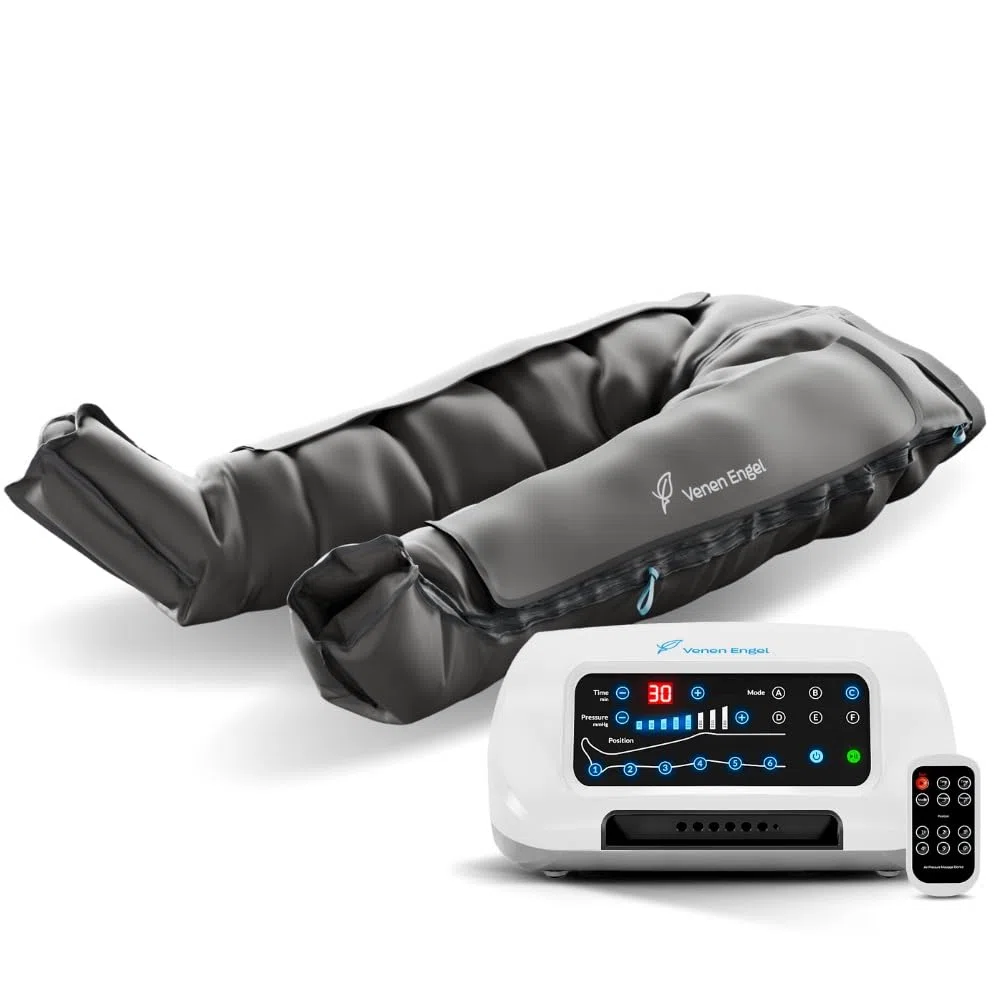 Venen Engel 6 Premium Medical mit Lymph-Flow Pants | 6 Massageprogramme | Medizinisch zertifiziert bei venösen lymphatischen Beschwerden | Cellulite behandeln | ergänzend zu Lymphdrainage