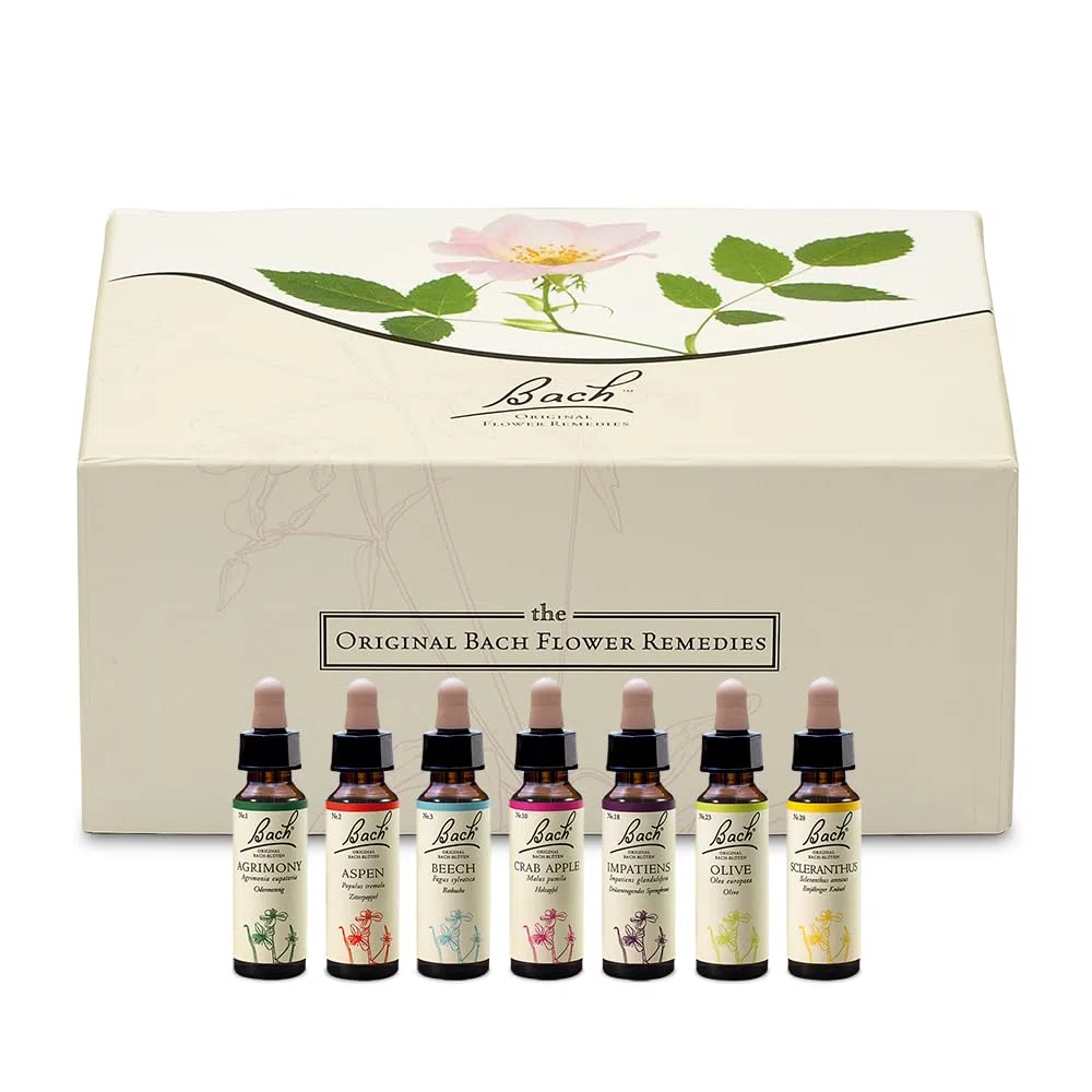 Original Bachblüten Tropfen Box: Alle 38 Bach-Blüten Essenzen + 2x RESCURA Rescue Tropfen, 40x10ml